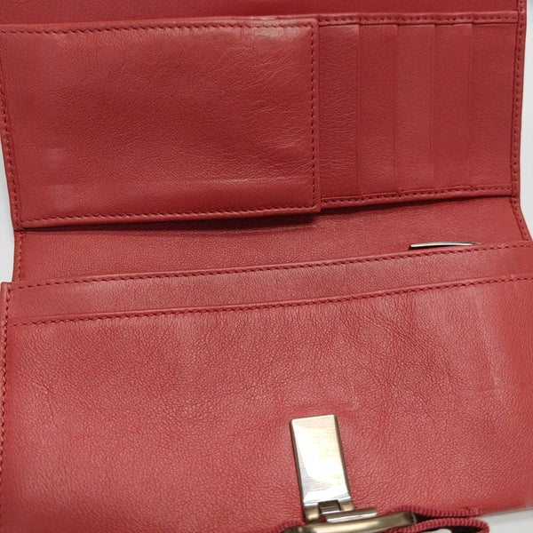 Vara Calfskin Red Wallet
