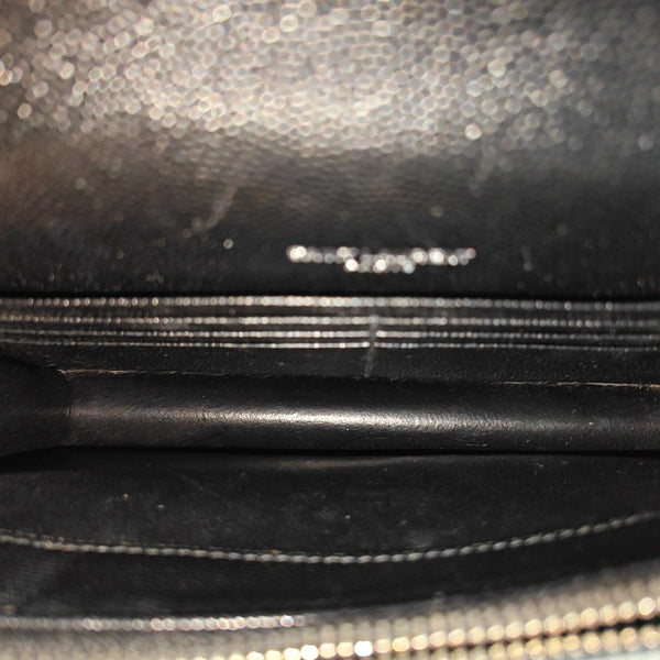 MONOGRAM WOC Chevron Calfskin Black