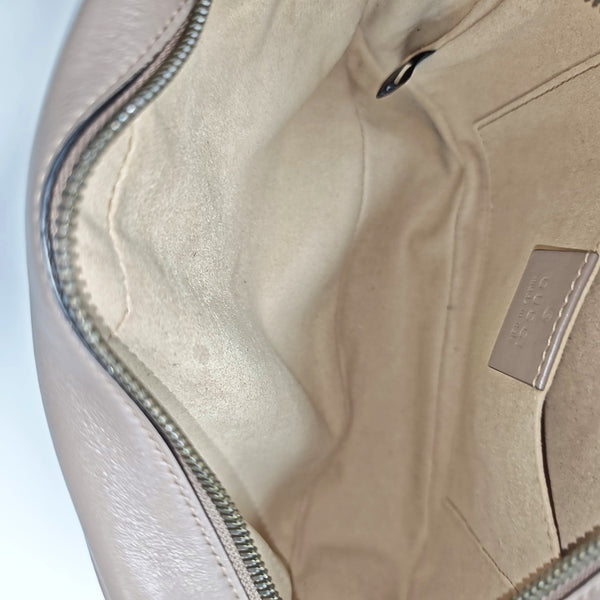 GG Marmont Small Quilted Calfskin Beige
