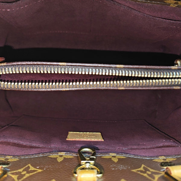 MONTAIGNE BB Monogram Coated Canvas Brown