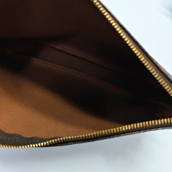 ACCESSOIRES Monogram Coated Canvas Brown