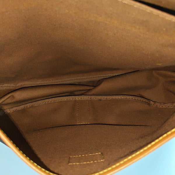 SAUMUR 35 Monogram Coated Canvas Brown