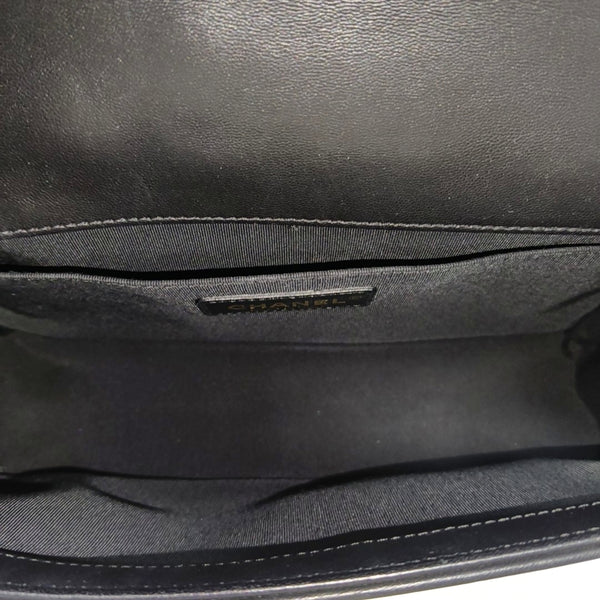 BOY CHANEL Medium Quilted Lambskin Black