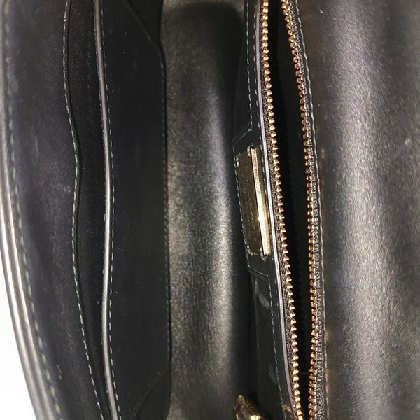 SERPENTI CABOCHON Small Quilted Calfskin Black