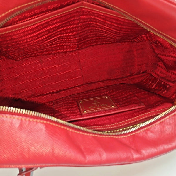 Suitcase Saffiano Calfskin Red