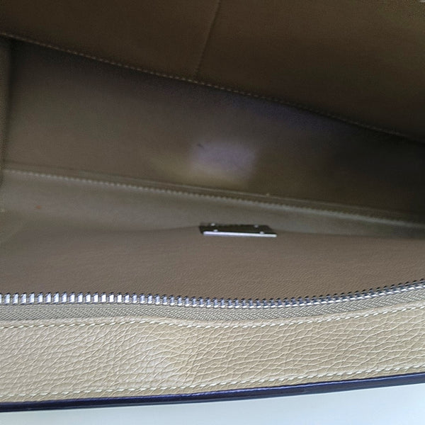 TRAPEZE Small Calfskin Beige