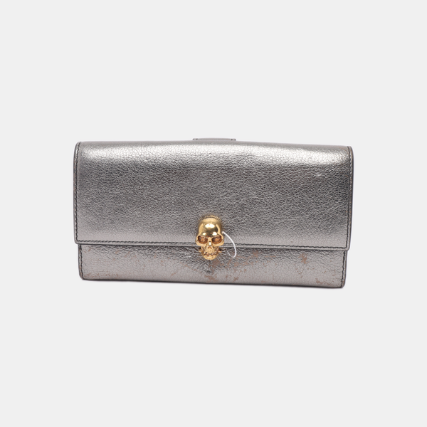 Calfskin Wallet Gray