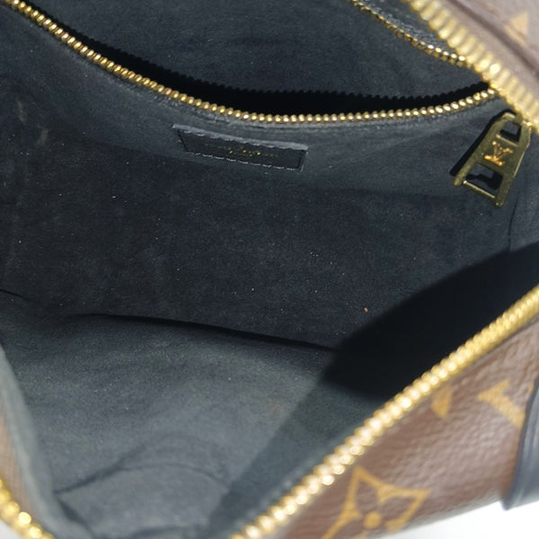 PETITE MALLE Monogram Coated Canvas Brown