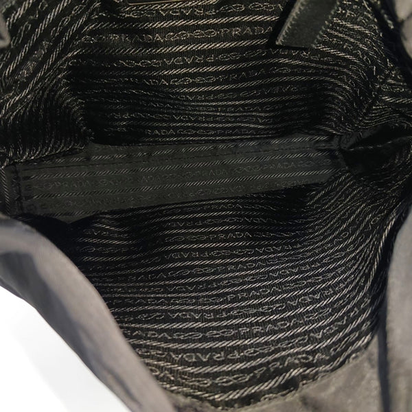 Nylon Top Handle Bag Black