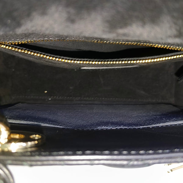 Lady Dior Small Cannage Lambskin Black