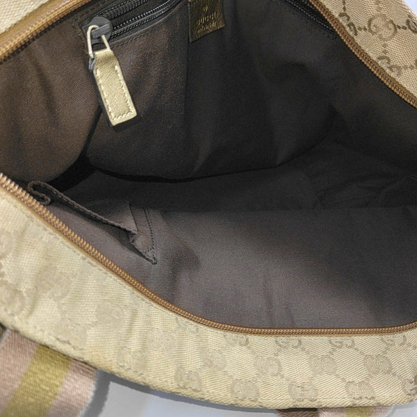 Monogram Canvas Tote Bag Beige