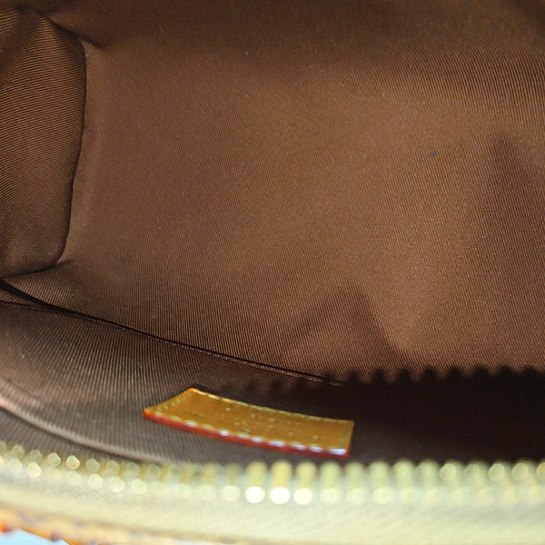 KEEPALL Monogram Coated Canvas Brown
