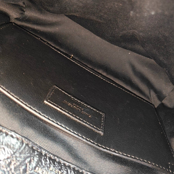 NIKI Small Chevron Calfskin Black