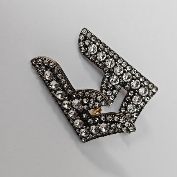 Metal Clear Stud Earrings