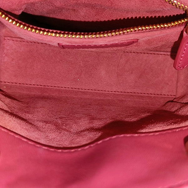 Lady Dior Mini Cannage Lambskin Red