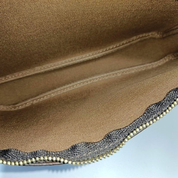 ACCESSOIRES Monogram Coated Canvas Brown