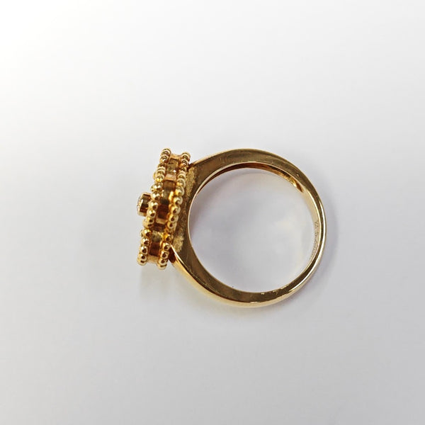 Vintage Alhambra 18k Gold Ring EU 50