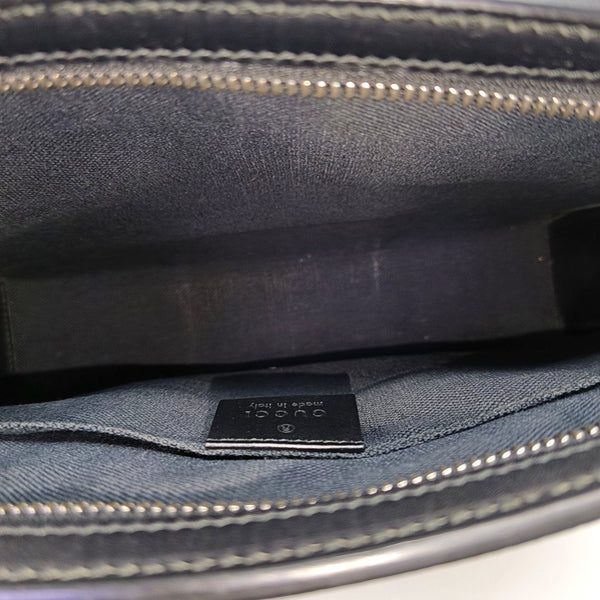 GG Supreme Monogram Coated Canvas Gray