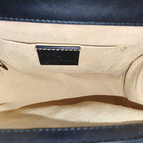 Authenticated pre-owned Padlock Small Monogram Calfskin Black - Shoulder Bag at Looply