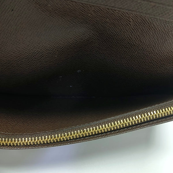 JAMES Damier Ebene Coated Canvas Brown Wallet