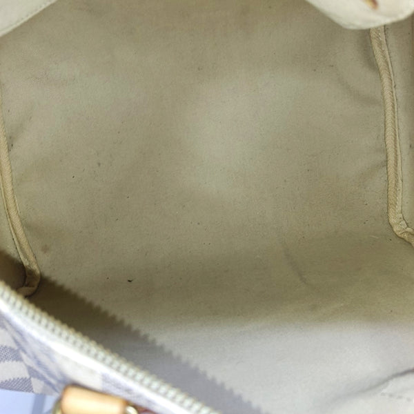 SPEEDY 30 Damier Azur Coated Canvas White