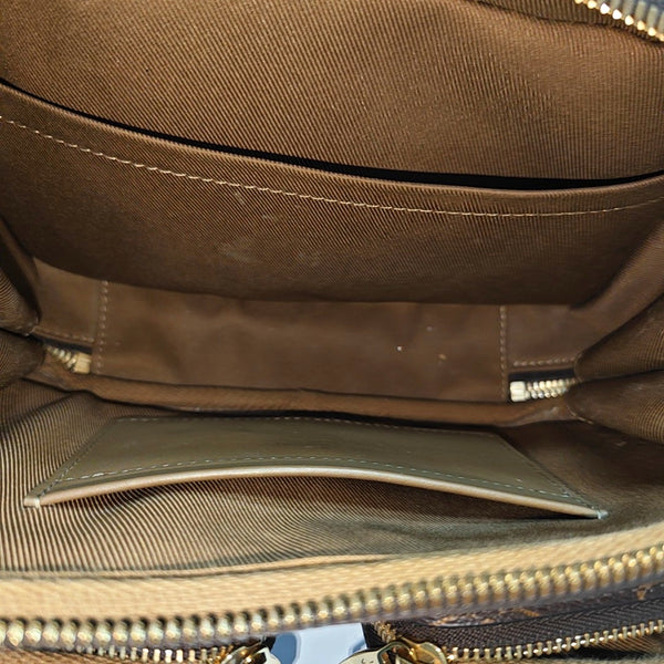 UTILITY Monogram Coated Canvas Brown