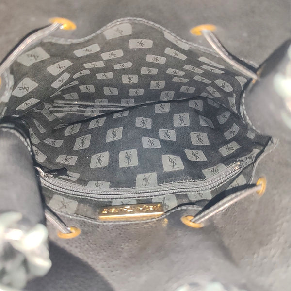 Leather Shoulder Bag Black