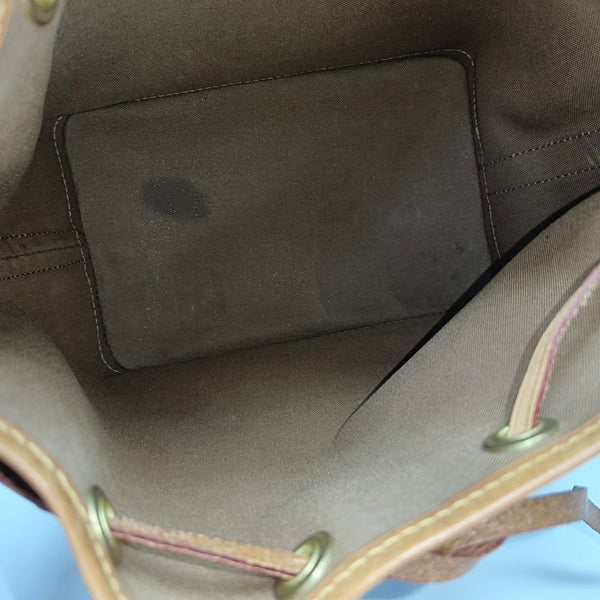 NOÉ BB Monogram Coated Canvas Brown