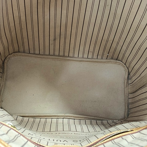 NEVERFULL MM Monogram Coated Canvas Brown