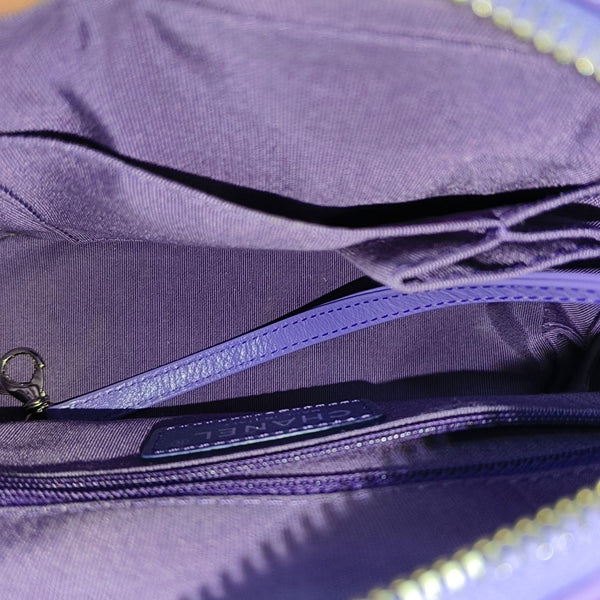 GABRIELLE Small Quilted Calfskin Purple