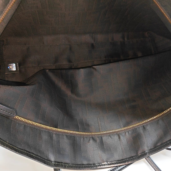 Fabric Tote Bag Brown
