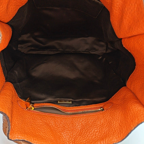 Calfskin Shoulder Bag Brown