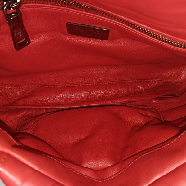 Gaufre Lambskin Red