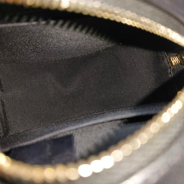 ROUND Mini Quilted Lambskin Black