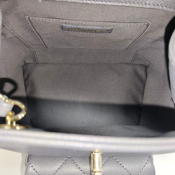 DUMA Quilted Grained Calfskin Gray