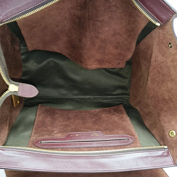 TRAPEZE Medium Calfskin Red