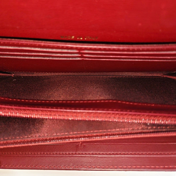BOY CHANEL Mini Quilted Calfskin Red Wallet