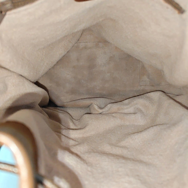 Coated Canvas Bucket Bag Brown