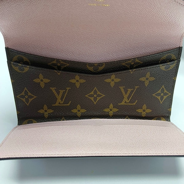 JOSÉPHINE Monogram Coated Canvas Brown Wallet