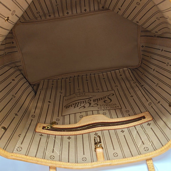 NEVERFULL GM Monogram Coated Canvas Brown