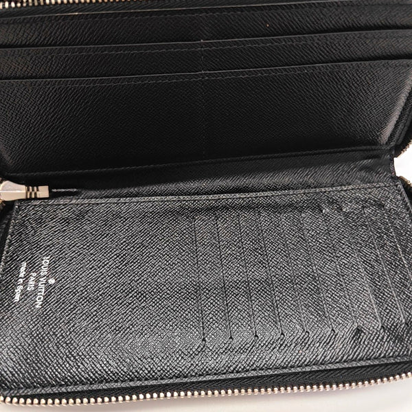 ZIPPY Damier Graphite Coated Canvas Gray Wallet