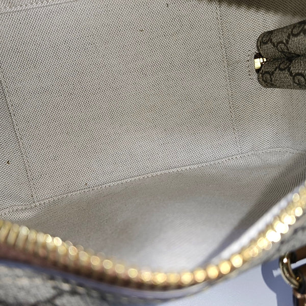 Monogram Coated Canvas Shoulder Bag Brown
