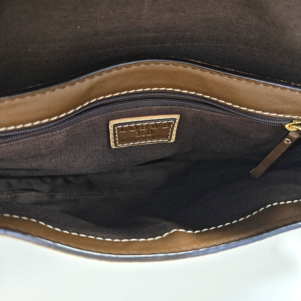Calfskin Shoulder Bag Beige