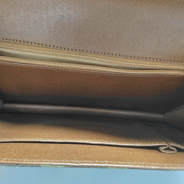DAME Monogram Coated Canvas Brown