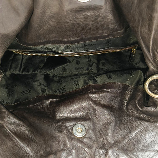 Calfskin Shoulder Bag Brown