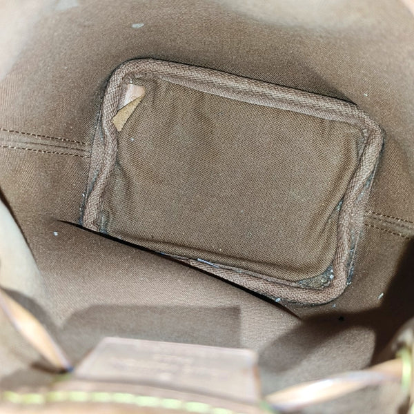 NÉONOÉ Nano Monogram Coated Canvas Brown