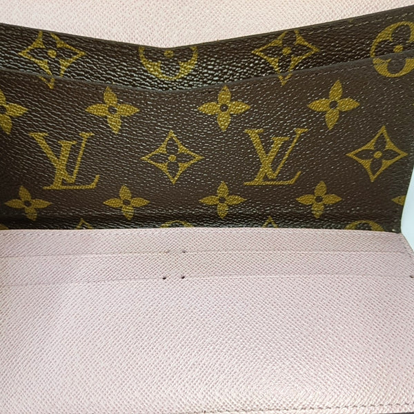JOSÉPHINE Monogram Coated Canvas Brown Wallet