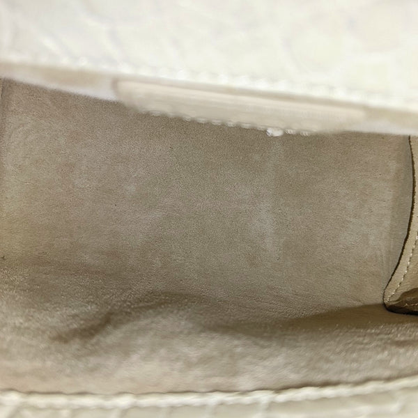 Leather Shoulder Bag Mini White