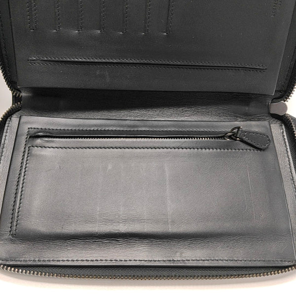 Calfskin Top Handle Bag Black