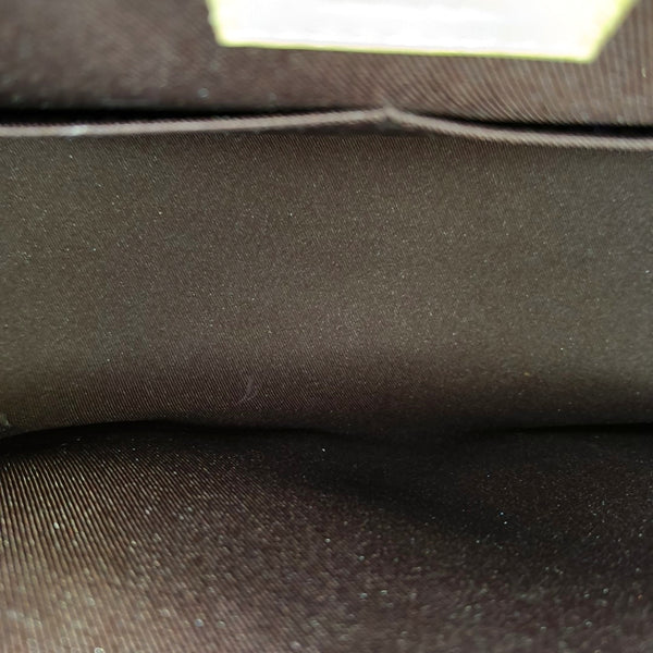 CLUNY MM Monogram Coated Canvas Brown